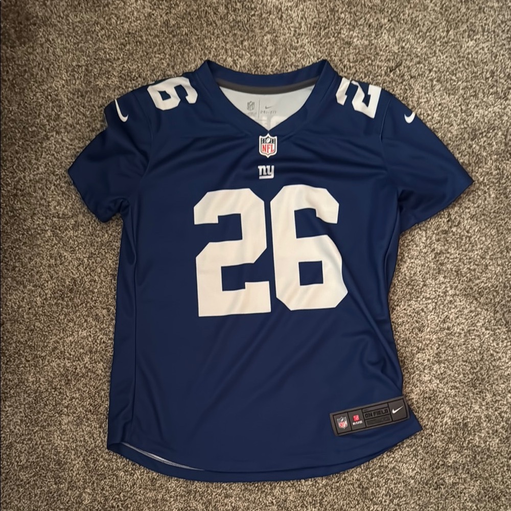 Women's NY Giants Saquon Barkley Nike Sports Jersey